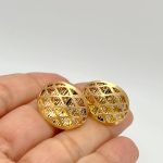 Argollas tipo malla Oro 18K ATM51