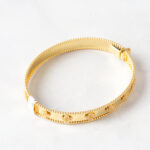 Pulsera Rigida de Trebol Oro 18K #17