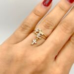 Anillo Fe colgante oro 18K #18