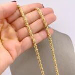 CADENA TEJIDO CORDON DE SAN FRANCISCO ORO 18K